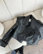 کراپ کت چرم - تصویر 2