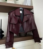 کراپ کت چرم - تصویر 3